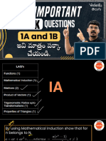 Most Important 7 Mark Questions in IA and IB