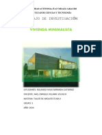 Vivienda Minimalista - Taller II