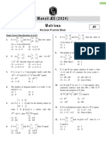 Matrices - Practice Sheet