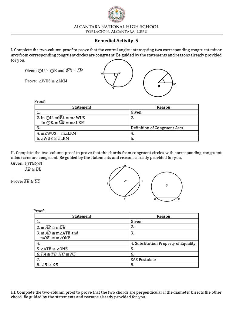 Geometry Proofs for Students | PDF | Perpendicular | Angle