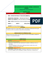 Plan de Clase de Ciencias Naturales Grado 2° Rina P