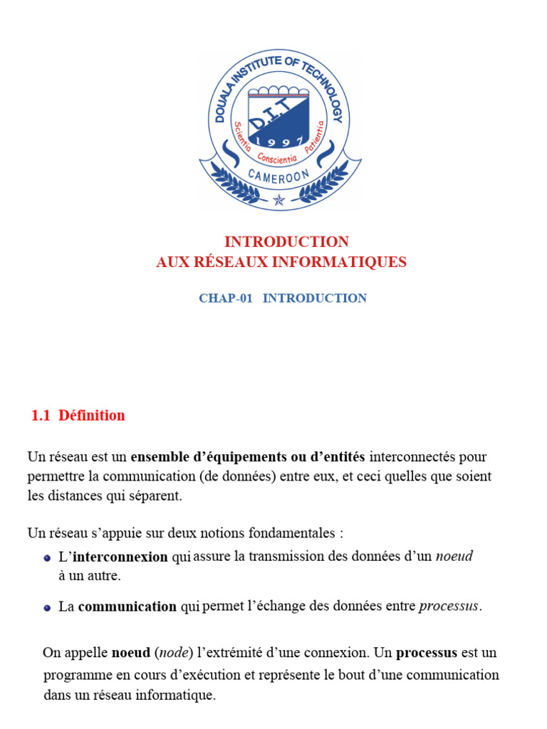 Introduction aux réseaux informatiques | PDF | Topologie de réseau ...