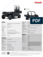 2022 Mule Pro FXT Es La Spec Sheet