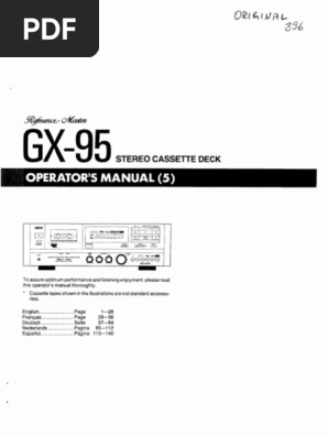 Akai GX 95 Owners Manual | PDF