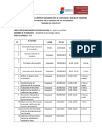 Ficha de Control de Las Horas de Vinculación