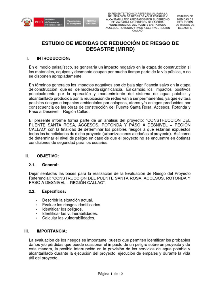 MRRD | PDF | Precipitación | Riesgo