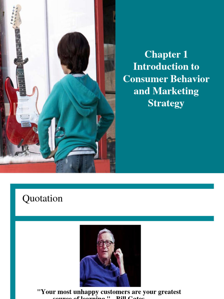 Chapter 1 Consumer Behavior and Marketing Strategy | PDF | Marketing ...