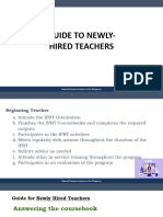 GUIDE TO NEWLY-HIRED TEACHERS-Joy