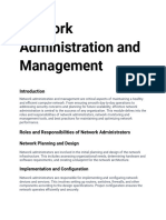 Network Administration and Management