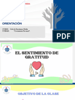 El Sentimiento de Gratitud