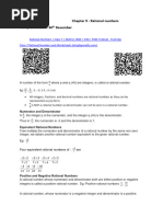 Grade 7 - Rational Numbers (Support Material)