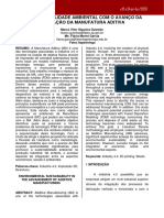 A Sustentabilidade Ambiental Com o Avanço Da Utilização Da Manufatura Aditiva