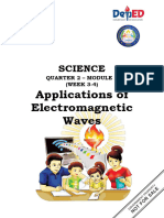 Science10 Quarter2 Module2 Week3-4 Applications of Electromagnetic Waves WS