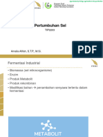 Pertemuan 2A Pertumbuhan Sel (Metabolisme)