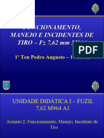 (AMAN) 2016 Instrução - Fuzil - Funcionamento, Manejo e Incidente de Tiro - 1º Ano