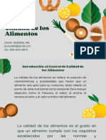 Introducción A La Calidad e Inocuidad de Los Alimentos