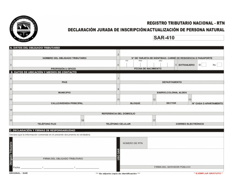 Formulario 410 PN Bueno | PDF