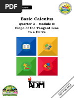 Basiccalculus q3 Mod5 Slopeofatangentline Final