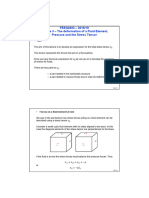 FEEG2003 - 2018/19 Lecture 3 - The Deformation of A Fluid Element, Pressure and The Stress Tensor
