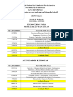 Cronograma Curso de Extesnao Sem Medo de Planejar UNIRIOI 2024 1