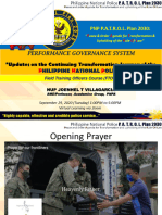 Performance Governance System: PNP P.A.T.R.O.L. Plan 2030