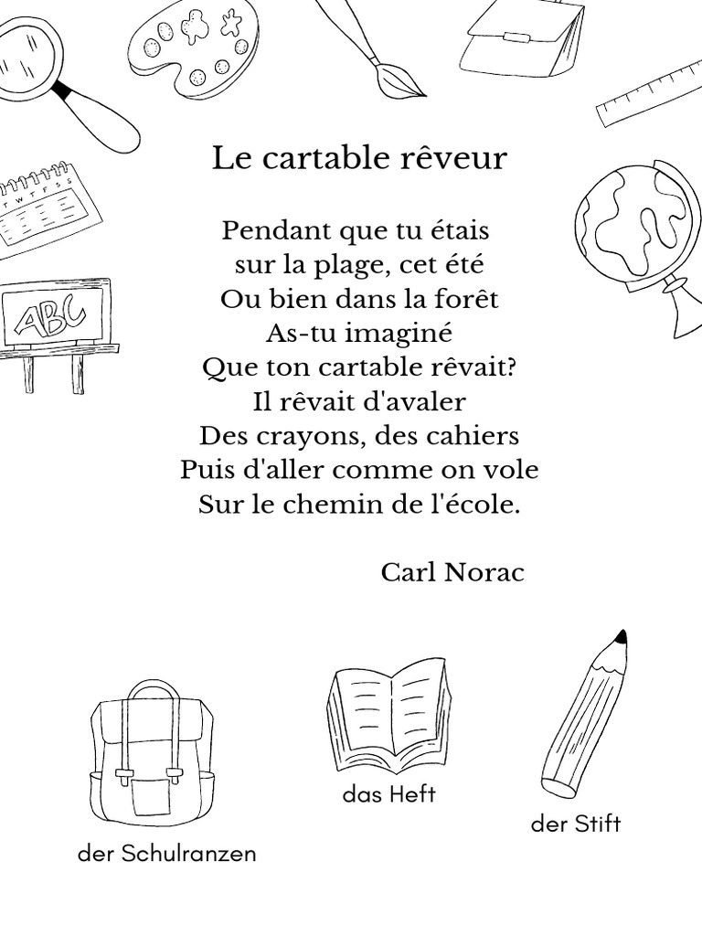 1-Poesie Cartable Reveur | PDF | Art | Poésie