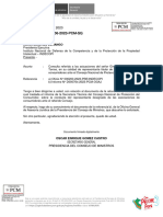 Funcionarios de INDECOPI Señalan Que Es Imposible Sacarme Del Consejo Nacional de Protección de Consumidor Oficio N D001706-2023-PCM-SG87541