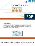 Subhanjali PPT On Sources of Finance