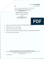CSEC Principles of Accounts P2 2009