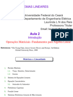 AULA - 2 - SL - Operações - Matriciais 2023