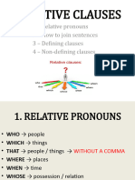 Relative Clauses EXPLANATION