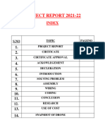 Project Report 2021 Index