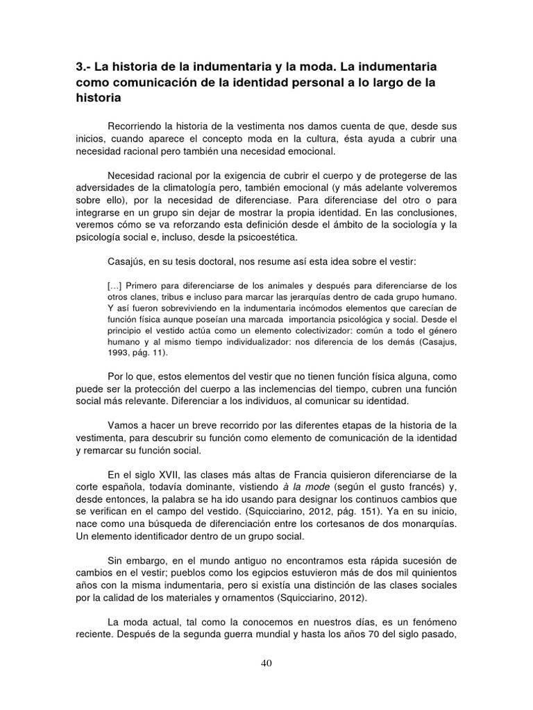 Historia De La Indumentaria Y La Moda Pdf Moda Ropa