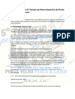 Regulamento - 5 Torneio Ponte Velha - 2024