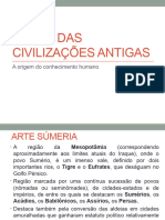 ARTE DAS CIVILIZAÇÕES HIDRAULICAS Resumo