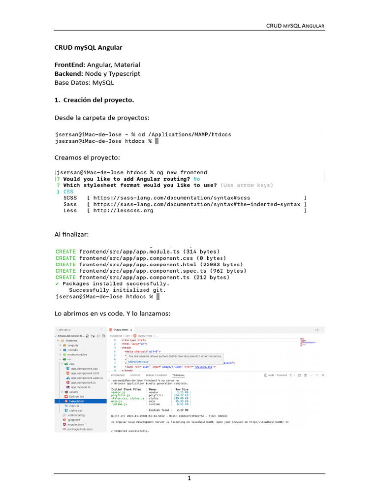 CRUD MySQL con Angular y Material | PDF | Arte