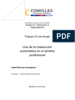 Uso de La Traduccion Automatica en El Ambito Profesional - Moreno Jaureguizar, Isabel