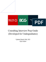 Consulting Interview Prep Guide (Developed For Undergraduates)