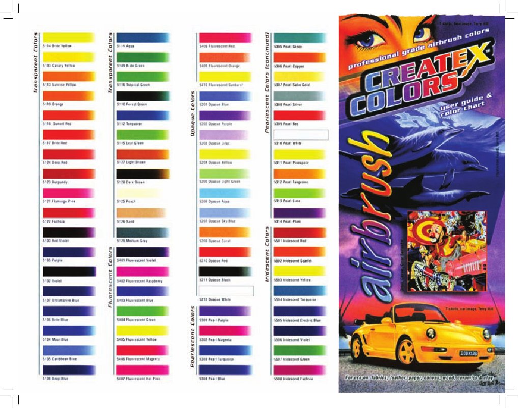 Createx Airbrush Colors PDF