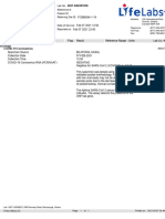 Bhushan Marathe FlyClear COVID-19 PCR Swab Result