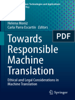 Towards Responsible Machine Translation - Ethical and Legal Considerations in Machine Translation