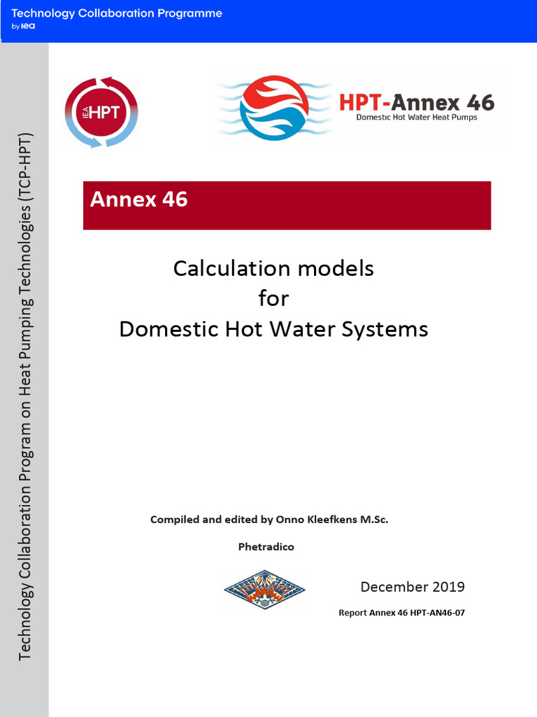 HPT An46 07 Task 2 Calculation Models For Domestic Hot Water Systems ...