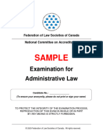SAMPLE Exam Admin From Jan 2019