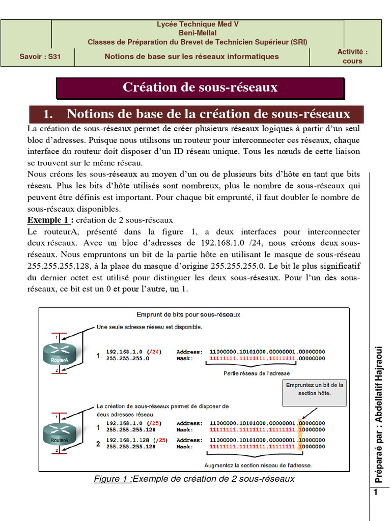 Calcul des sous-réseaux et hôtes IP | PDF | Adresse IP | Télécommunications