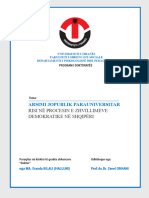 Doktoratura Eranda Bilali Fakulteti I Shkencave Sociale Departamenti I Psikologji Pedagogjise