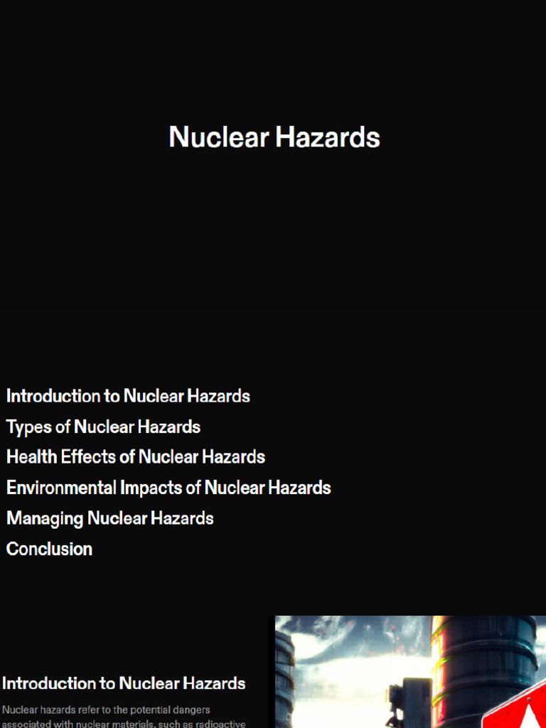 Nuclear Hazards | PDF