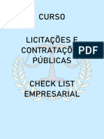 Check List Empresarial para Licitações - de Fernando Ferro