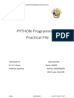 PYTHON Programming 