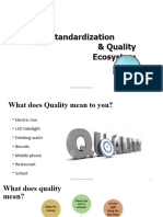 Standardization and Quality Ecosystem 11 Apr 2022