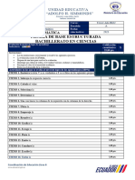 Prueba de Base Estructurada Bachillerato en Ciencias Ueahs 2024